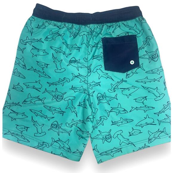 Tommy Bahama Kids Swim Trunks With Shark Print | Big Boys XL (14) Blue NWT - Picture 8 of 11